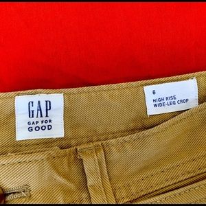 NWOT GAP High rise, Wide leg khaki denim
